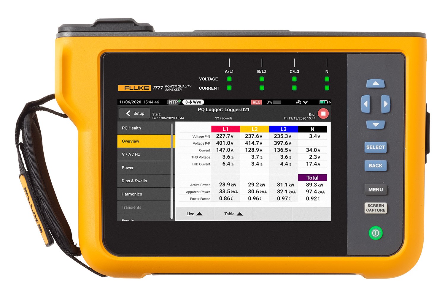 Fluke 1770 系列三相電能質(zhì)量分析儀概述